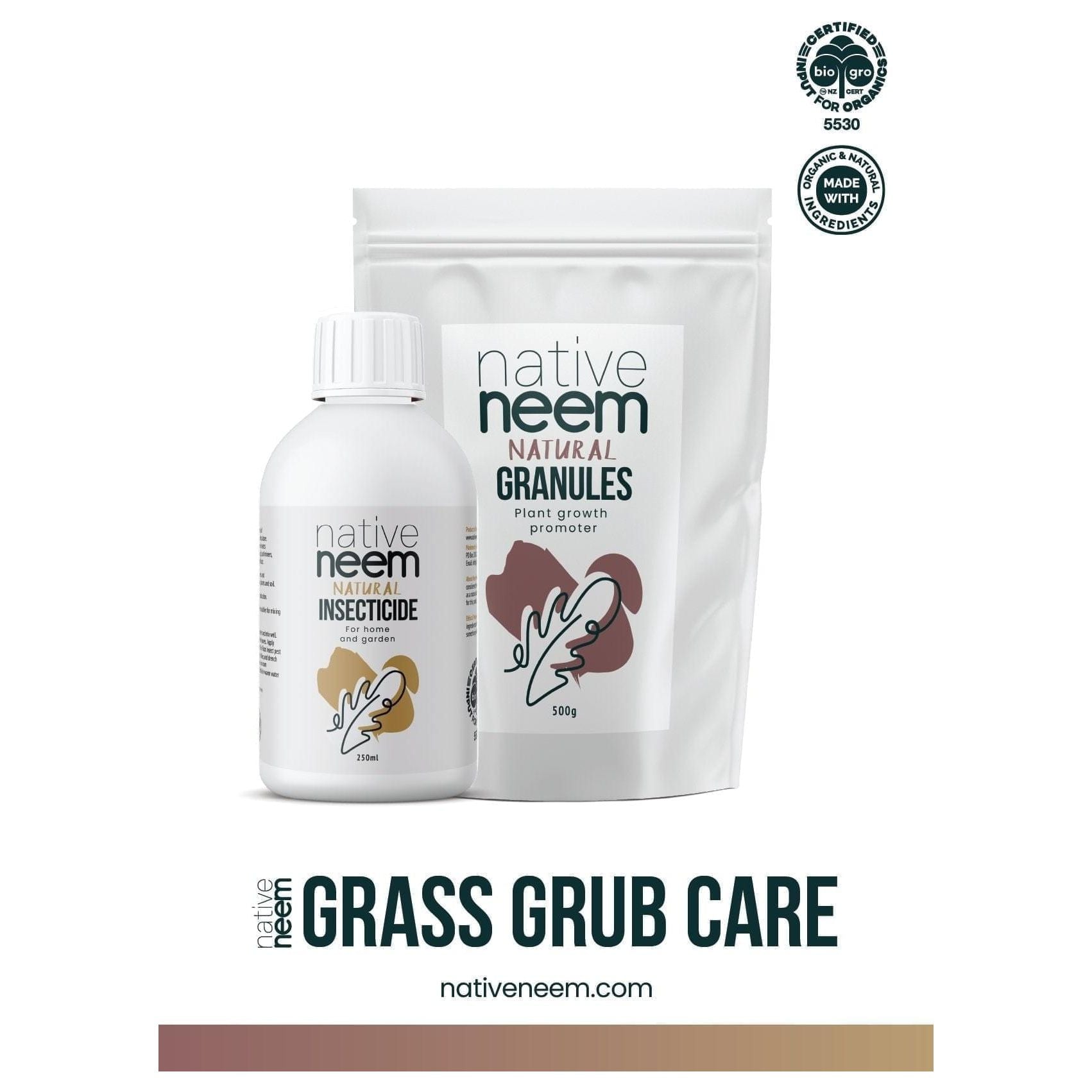 Organic Native Neem Grass Grub Pack - NativeNeem