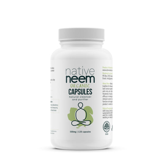 Organic Neem Capsules 500mg - NativeNeem