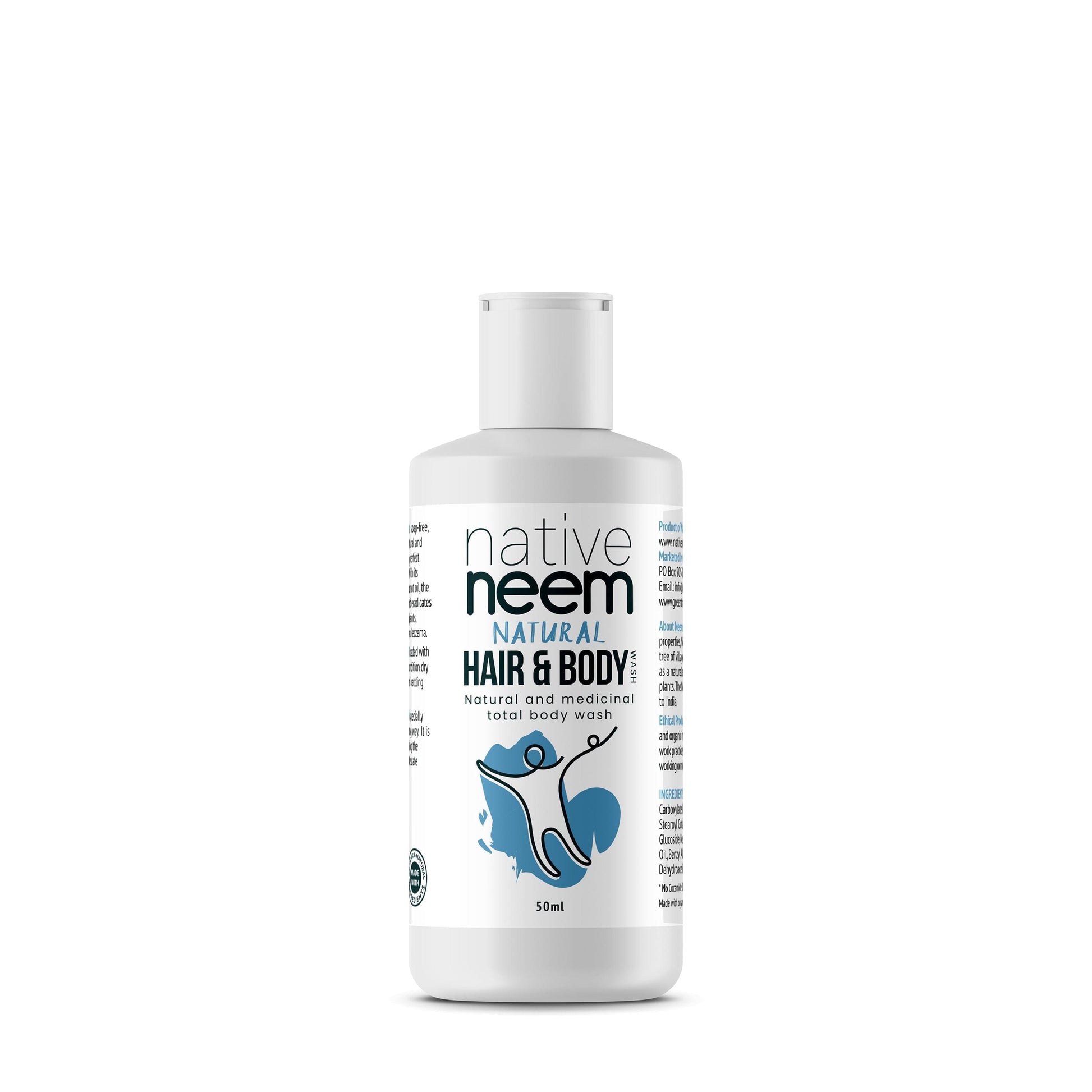 Organic Neem Hair and Body Wash 250ml - NativeNeem