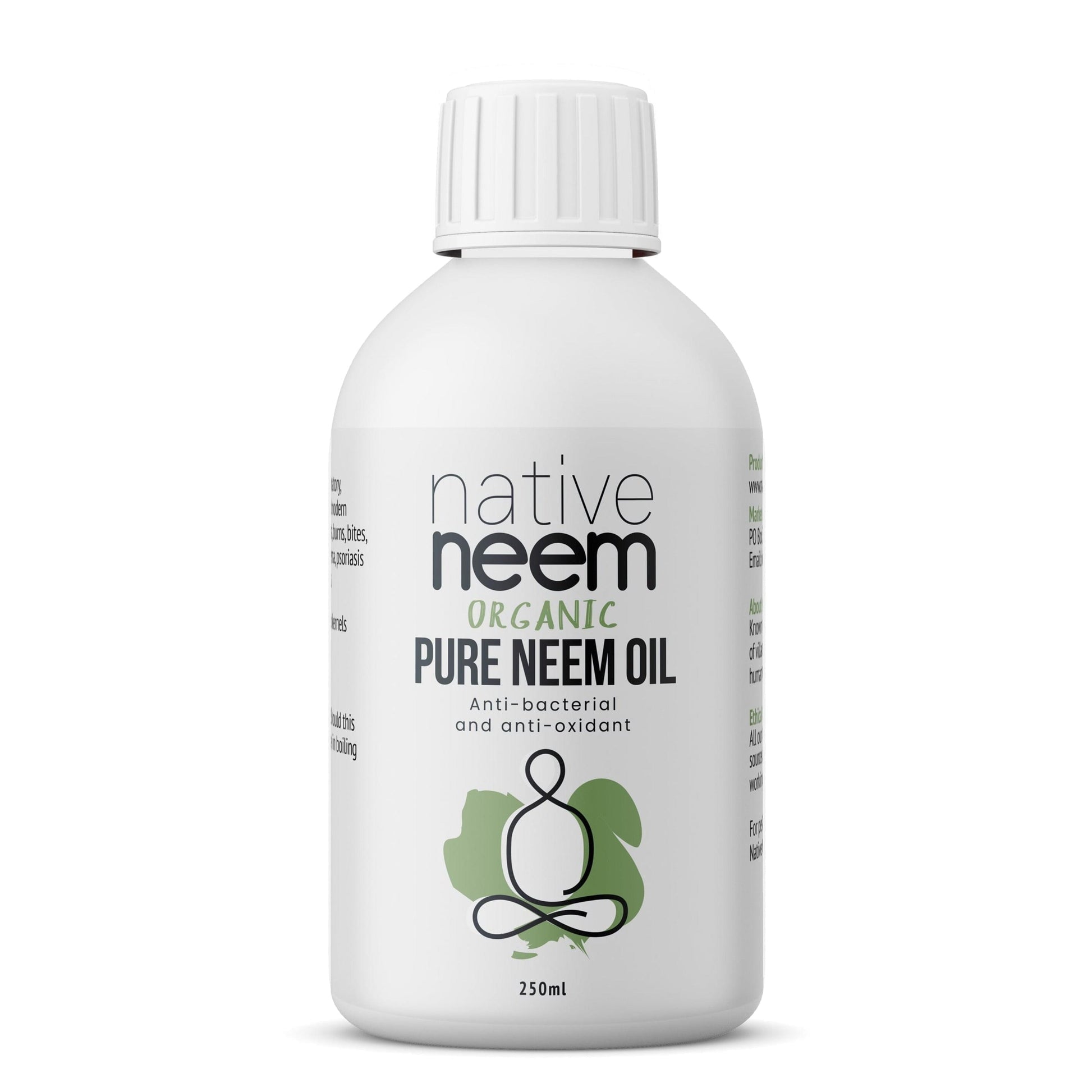 Organic Pure Neem Oil 250ml - NativeNeem